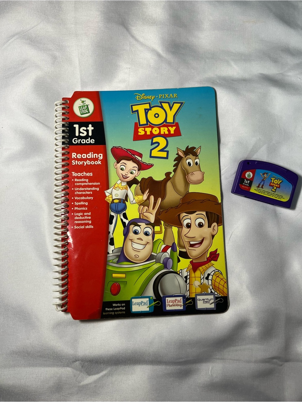 LeapFrog LeapPad 1st Grade Reading Toy Story 2 Disney Pixar Book & Cartridge